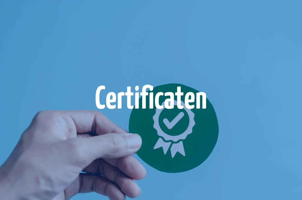 Certificaten bij Hydrovate